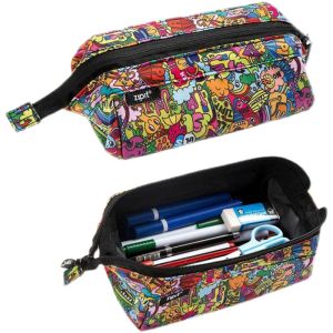 Large Capacity Transparent Mesh Pen Case High School Student Exam Stationery Bag Zipit Brand PVC Material Single Layer