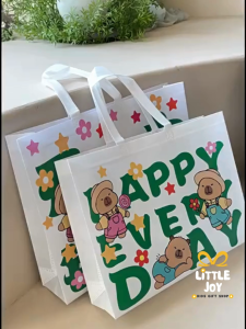 Non Woven Gift Bag Cute Bear Hand Carry Gift Bag Birthday Gift Bag