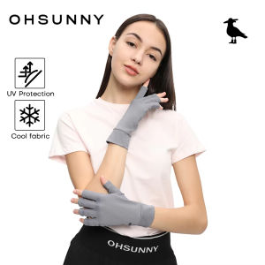 OhSunny UV Gloves 2024 New Sun Protection Breathable Cool Feeling Fingerless Mittens Anti-UV UPF50+ for Women Outdoor Driving