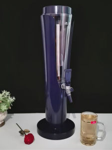 New Light-Emitting Draft Beer Barrel 3 Liters Wine Tower Wine Column Stainless Steel Drinking Machine Commercial Wine Barrel KTV Liquor Divider Bar