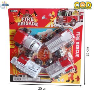 MAINAN MOBIL PEMADAM KEBAKARAN SATU SET ISI 4PCS - MAINAN ANAK LAKI LAKI