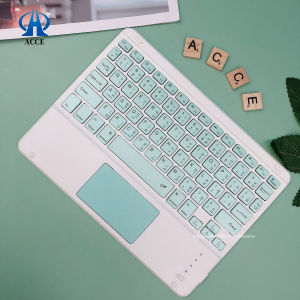 เมาส์ บลูทู ธ/แป้นพิมพ์ภาษาไทย+ภาษาอังกฤษPortable 10Inch Wireless Mini Bluetooth3.0 Keyboard Touchpad พร้อมแป้นพิมพ์