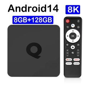 Q1 Android 14 Smart TV Box Allwinner H313 Wifi 5G Streaming Media Player Google Assistant Ram 4GB 8GB Rom 64GB 128GB Set Top Box