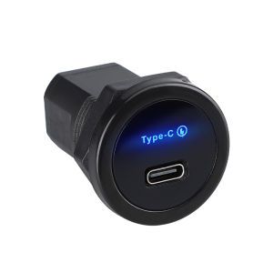 12V 24V 30W RV Type C USB Power Outlet PD3.0 Port Quick Charge Socket Car Charger for Marine Boat ATV Motorcycl Truck