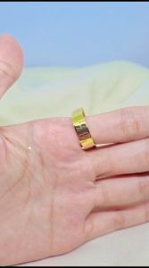 Cc 004 Cincin Nama Custom Model Lakaran dan nama custom Lapis Emas 24 K Anti Karat