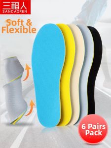 SANDAOREN | Shock Absorbing Anti Odor Breathable Soft Bottom Shoe Insoles