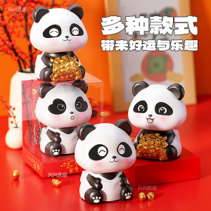 Solar Powered Nodding Panda Decor
