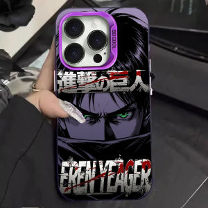Bandai | Ốp Điện Thoại iPhone Attack On Titan Eren Mikasa Ackerman - Vỏ PC Hai Lớp Chống Trầy Xước Cho 12 Pro Max 11 SE 2020 - Thiết Kế Mờ Nhẹ Nhàng