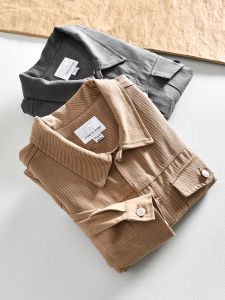 Washed Pure Cotton Retro Workwear Collar Casual Jacket Spring New Style Versatile Japanese Style Amekajie Heavyweight Spring Jacket