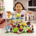 Zombie Plant Toy Soft Silicone Full Set Can Be Launched Boy Pea Shooter Hard Silicone Toy for Children Monster Static Animal Model. 