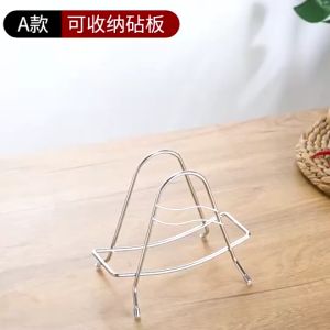 Stainless Steel Cutting Board Frame & Knife Holder /Bingkai Papan Pemotong/ Triangular Stainless Steel Chopping Board三角形不锈钢砧板架