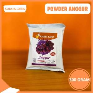 BUBUK MINUMAN KEKINIAN 300 GRAM | SERBUK BUAH ANGGUR | POWDER MINUMAN RASA BUAH ANGGUR