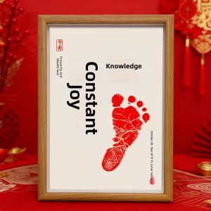 LAIZIXINGXINGDELIPIN | Baby Handprint and Footprint Photo Frame