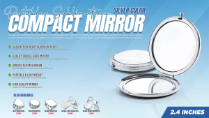 PROPRINTZ Sublimation Printable Portable Compact Mirror Circle for Custom Giveaways