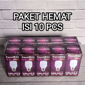 ( PAKET ISI 10 PCS ) PANALED VELOZZ LAMPU LED BULB 5W 5 WATT CAHAYA PUTIH SNI BERGARANSI 1 TAHUN EKONOMIS TERMURAH