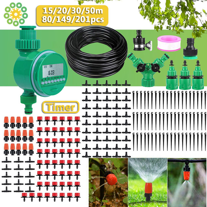 GREENARTERY 10M50M Garden Mini Drip Irrigation Kit DIY Micro Drip