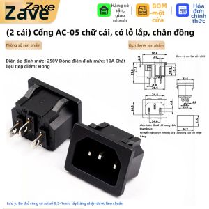 ZAVE | Đầu nối nguồn AC 3 chân có đèn báo cho sạc xe điện