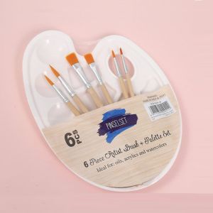 Oval Palette Oil Painting Gouache Watercolor Tray Nylon brush Set Suitable for Beginners Art Painting Supplies