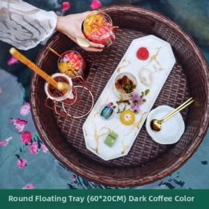 TENGFUZI | Floating Round Bamboo Tray