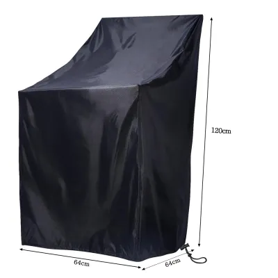 Waterproof Oxford Chair Covers Outdoor Heavy Duty Furniture Protector for Garden Patio Elastic Bottom Dust Rain Cover for Dini
