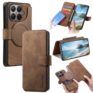 szhaiyu | Phone Case for Xiaomi 17T 17T Pro 5G 2In1 Detachable Leather Flip Wallet Coque for Xiaomi 15T 15TPro Luxury Magnetic Back Cover