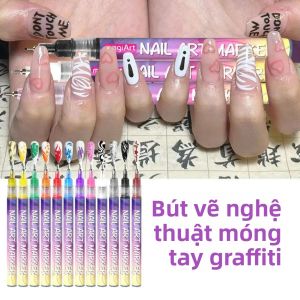 1 Bút Vẽ Móng Tay Chống Nước Dùng Để Vẽ Tranh Trừu Tượng Hoa Vẽ Móng DIY Phụ Kiện Làm Móng Dụng Cụ Chăm Sóc Móng 3ml