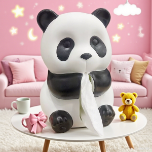 Hộp Đựng Khăn Giấy Hình Gấu Trúc Trang Trí Phòng Khách Phòng Ngủ Chống Rơi Hộp Đựng Khăn Giấy Dễ Thương Chữa Lành Sáng Tạo