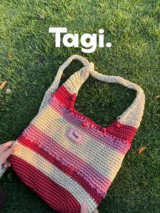 Tagi. Signal Fruit Beaded Cross Bag