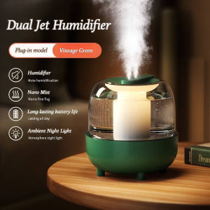 New 4L Large Capacity Humidifier USB Double Spray Low Noise Household Bedroom Office Aroma Diffuser with Night Light