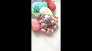 Crochet Unicorn Plushie Keychain/Bag Charm (Ready 100% Handmade Premium Gift or Present) 1 Set.