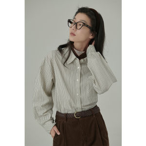 HAVERICE | Áo Sơ Mi Sọc Dài Sợi Bông Cải Tiến Series Classic