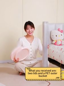 Uncle John Doll Storage Bucket Large-capacity Transparent Cylindrical Rotatable Childrens Toy Doll Organizer Tube Box