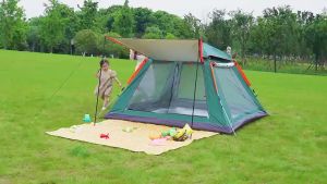 Tenda Camping untuk Keperluan Liar: jioyang enda Camping 4-6 Orang Portable Waterproof Camping Tent