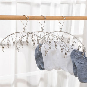 Clothes Hangers Pegs Hanger with Clips Clothes Hanger Laundry Clip Socks Hanger Drying Rack for Bras Underwear