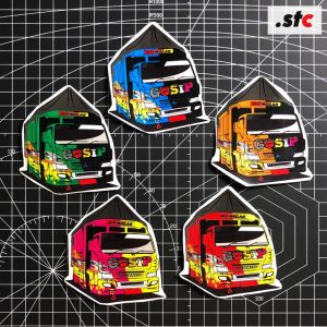 Stiker TRUCK OLENG GOSIP Graftac Cutting Laminasi Anti Air
