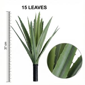 Artificial Faux Aloe Plant Succulent Tropical Desert Decor Fake Cactus Low Maintenance Tabletop Display Home Office Accent