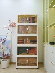 【𝗡𝗘𝗪 𝟮𝟬𝟮𝟱】 AMYY L50-80cm (3-5 Layers) Plastic Storage Cabinet Multipurpose Foldable Storage Cabinet Stackable Removable Storage Box Organizer Wardrobe Space Savers 收纳置物柜