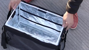 Lifestow Insulated Delivery Bag with Shoulder Strap Thermal Food Warmer Cooler Box for Grab Riders Restaurants Catering