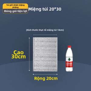 Túi Cách Nhiệt Bạc Dày Giao Thức Ăn Nướng