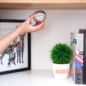 Mini Wireless 3 LED Push Touch Lamp Cabinet Closet Night Wall Light Clap Lamp Concise Security Decor Light Specialty Lighting