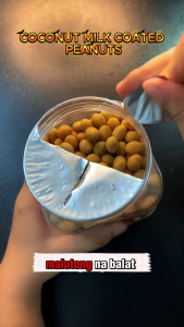 Coconut Milk Coated Peanuts  Crunchy Sweet Peanuts with Rich Coconut Flavor | Healthy Tasty Snack