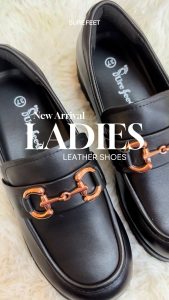 SURE FEET Ladies Leather Shoes | Soft & Comfortable | Office & Daily Walking Wear