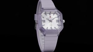 Naviforce | New Style NAVIFORCE New Luxurious Ladies Quartz Watch Standard Movement Silicone Strap Polyhedron Luminescent Women Timepiece