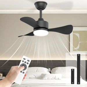 Airwit Ceiling Fan with Light and Remote 28 Inch Modern Ceiling Fan for Bedroom Kitchen and Patio 6-Speed Reversible Outdoor/Indoor Ceiling Fan