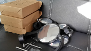 【Delivery 24 hours】 Bicycle Handlebar Rear View Mirror Bike Cycling Wide Range Backsight Reflector Adjustable Left Right Bike Mirror