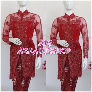 atasan kebaya pesta kebaya wisuda kebaya payet kebaya merah free longtorso
