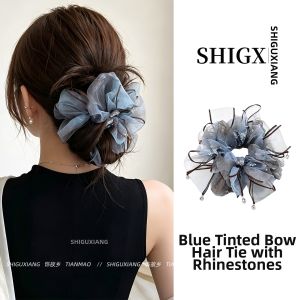 Sheer Lace Bow Hair Circle