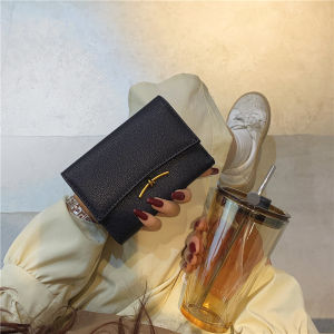 Folding Small Wallet Womens Short Exquisite High-End Multi-Card Position Fashion Minimalist Student Card Holder Versatile Bag Special-Interest Design