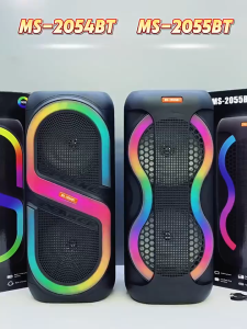 🇹🇭💥ซูเปอร์ไฮ💥 17นิ้ว ลำโงบลูทูธใหญ่ ลำโพงบลูทูธ ไฟดิสโก้ แถมฟรี ไมโครโฟน+สายชาร์จ เอฟเฟกต์แสงที่มีสีสัน คาราโอเกะมืออาชีพ ชุดโฮมมิกซ์x2 เสียงดังมาก เสียงดังมาก KTV Wireless Subwoofer