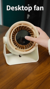 MeeGoo Desktop Fan Portable Silent LED Digital 100 Gear Strong Wind Circulating Turbo Fan Wall Mount